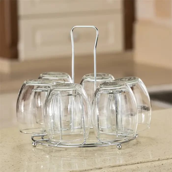Support de rangement de tasses en verre en métal T1 pour tasse à eau
