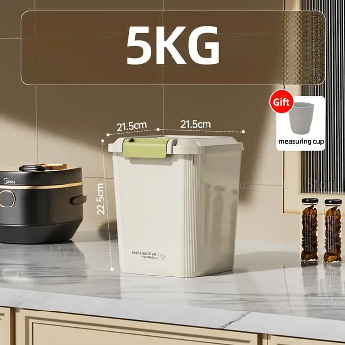 Récipient de riz 10KG, boîte de stockage de riz