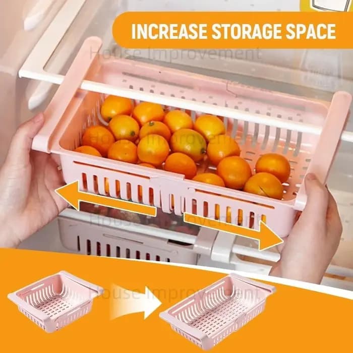 Étagère de réfrigérateur à plusieurs niveaux multifonctionnelle rétractable