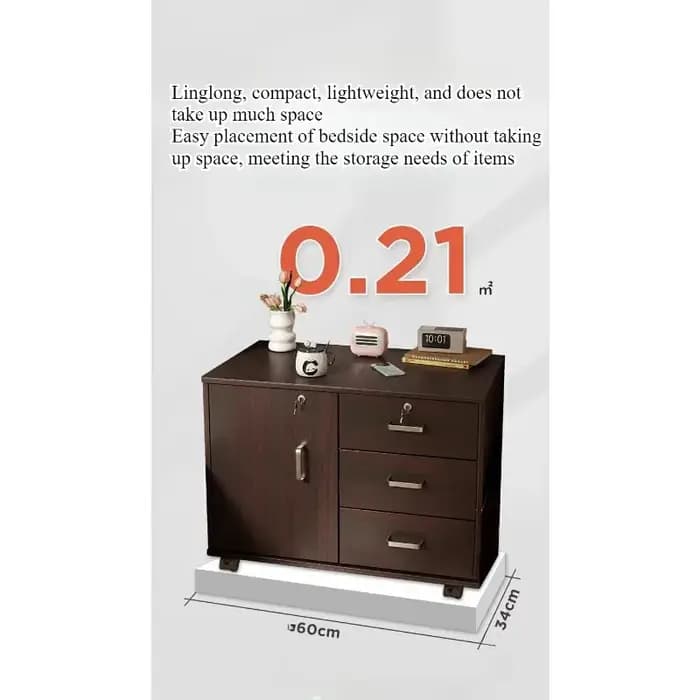 Armoire à dossiers amovible avec serrure