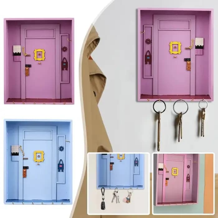 Porte amis porte-clés boîte en bois clé suspendue cintre