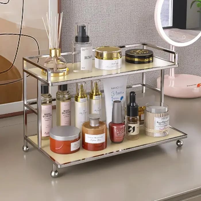 Support de rangement en couches de bureau en métal