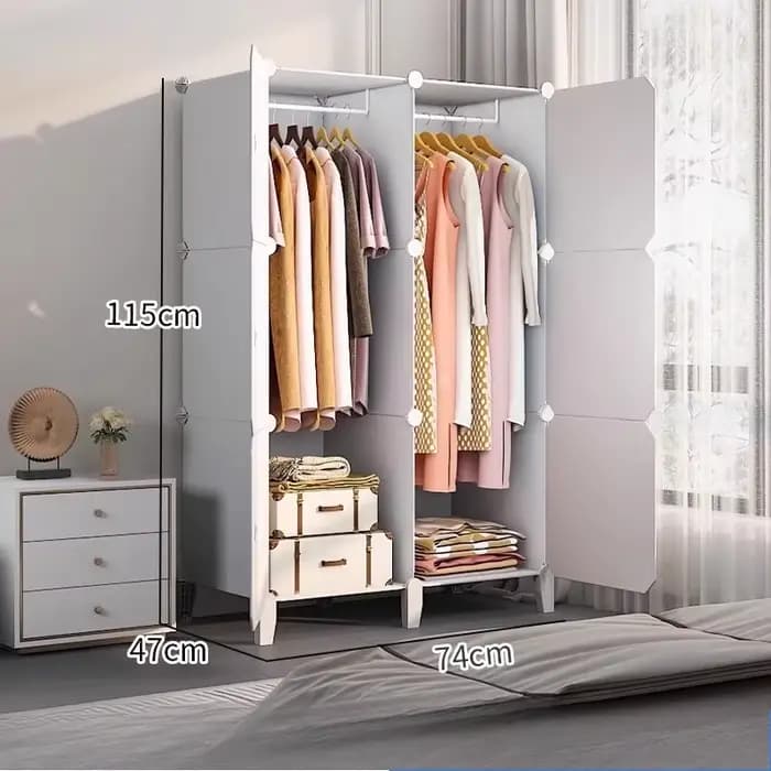 Armoire Portable Modulable pour Chambre à Coucher
