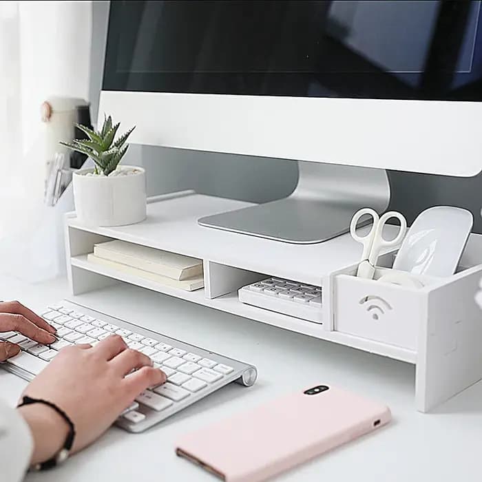 Étagère de rangement de bureau à 3 niveaux