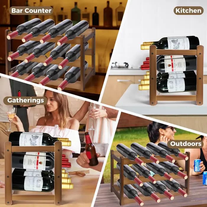 Range-bouteilles autoportant pour comptoir