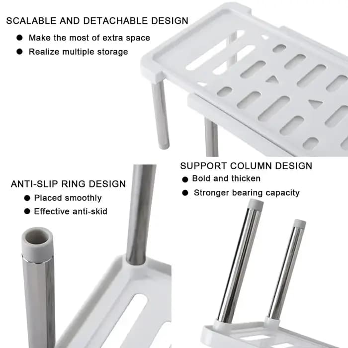 Étagère de rangement rétractable multifonctionnelle pour cuisine