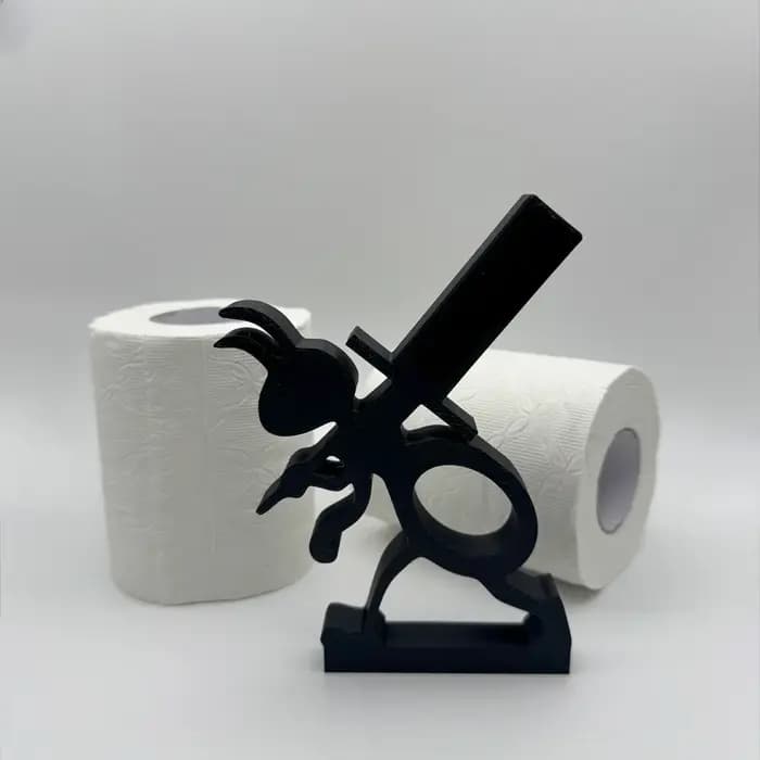 Porte-serviettes en papier mignon et simple en forme d'animal - Porte-rouleau de papier minimaliste