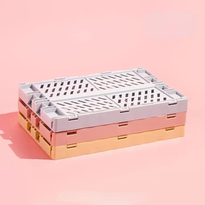 Caisse de rangement pliable en plastique