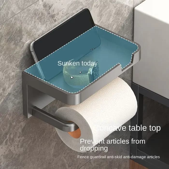 Boîte flacon murale pour rouleau de papier toilette