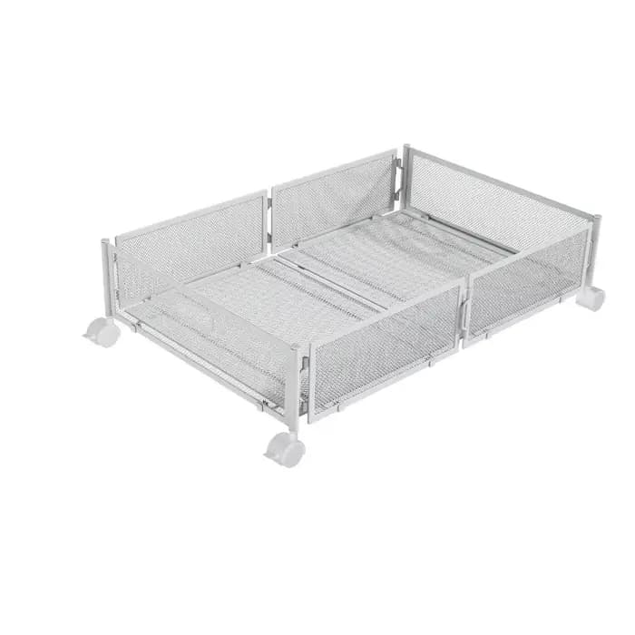 Conteneurs de rangement sous lit grande capacité, pliables avec roulettes, bacs de rangement pour co