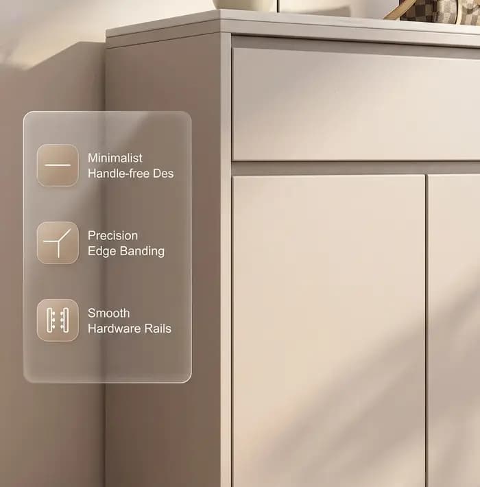 Meuble à chaussures moderne, bois de qualité FAS et MDF, étagère à chaussures écologique, armoire de rangement multi-niveaux grande capacité pour entrée