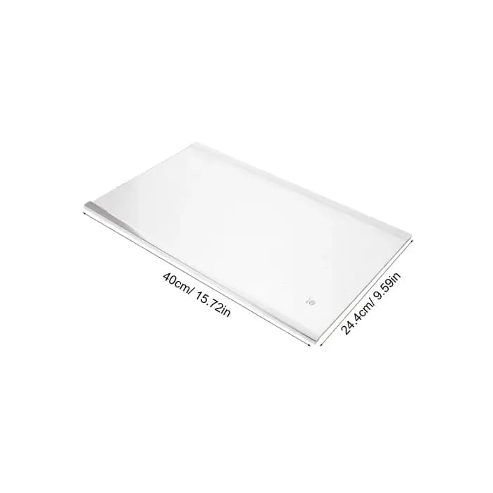 Étagère universelle en verre trempé pour réfrigérateur 15,75x9,61x0,28 po, séparateur de rangement t
