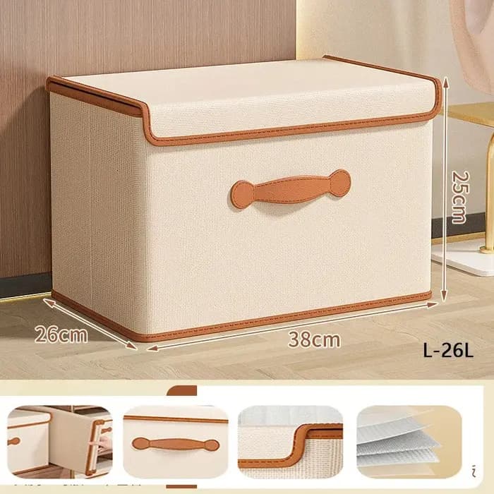 Boîte de rangement pour vêtements avec couvercle