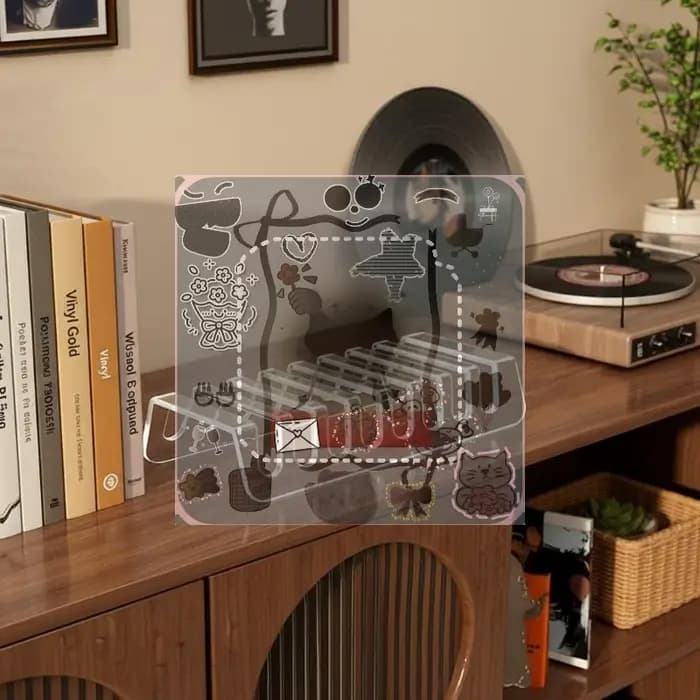 Étagère de présentation CD 2 pièces