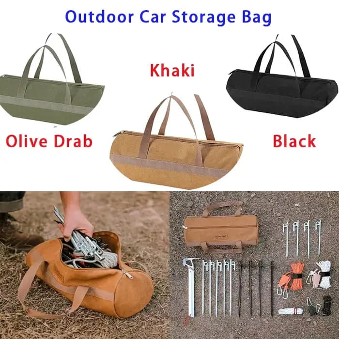 Sac de rangement extérieur, sac à outils de camping, sac de rangement pour voiture, sac de rangement pour articles divers, sac de rangement à main, trousse à outils 