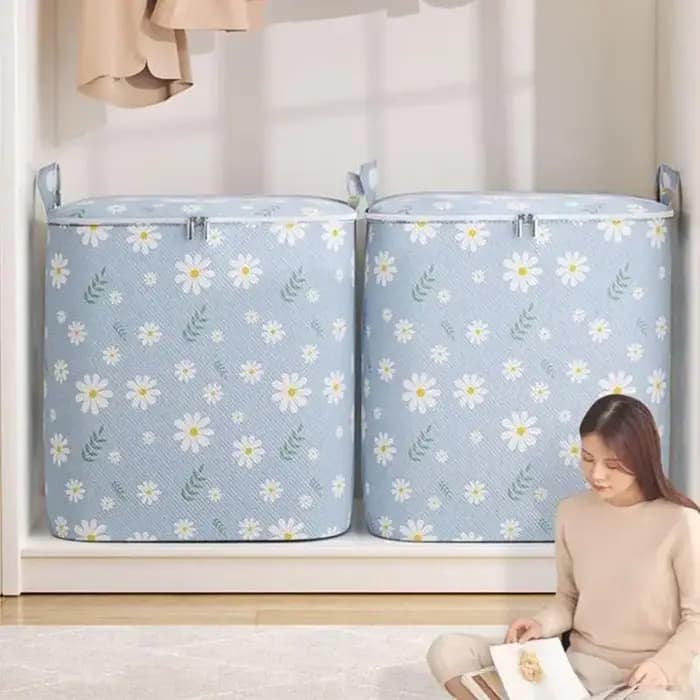 Boîte de rangement extra large avec couvercle