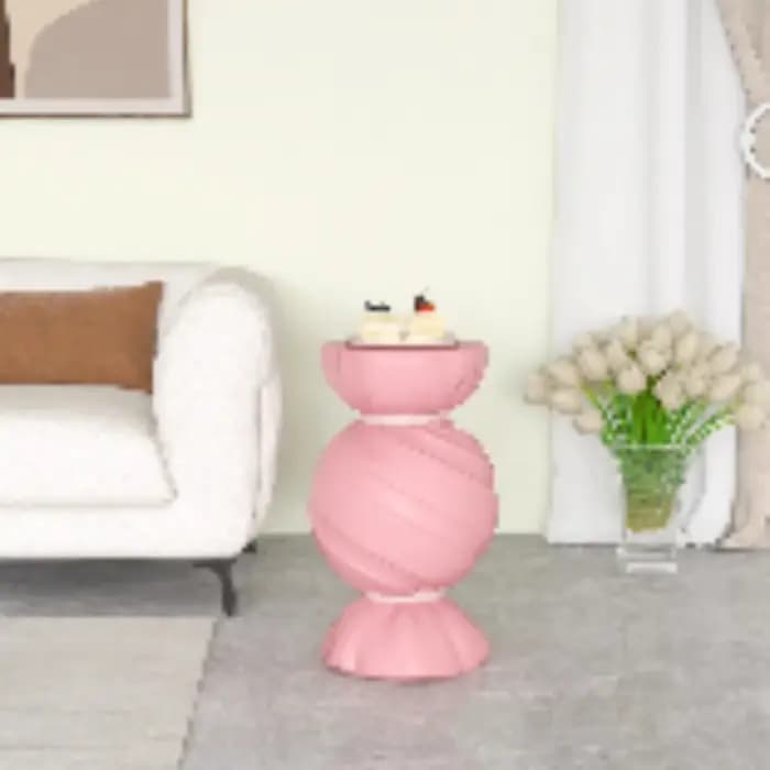 Armoire de rangement de bonbons roses, meuble TV pour salon, canapé, Table d'appoint, décoration de maison élégante, cadeau de pendaison de crémaillère