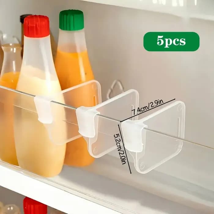 5, 10, 15 ou 20 pièces – Séparateurs de rangement robustes et transparents pour réfrigérateur, compa