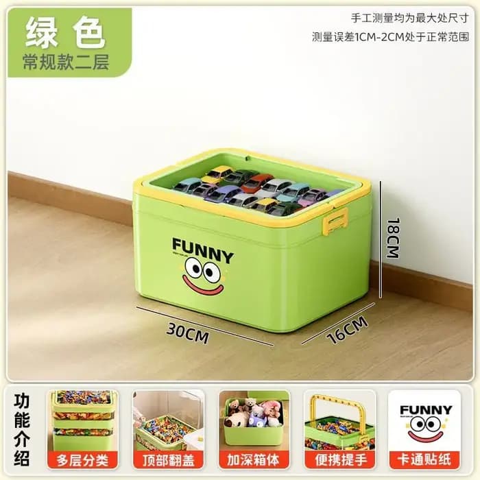 Boîte de rangement pour bijoux, cosmétiques et jouets à usage domestique avec organisation multi-niv