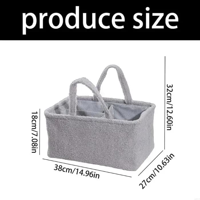 Panier rangement pour bébé avec intérieur étanche