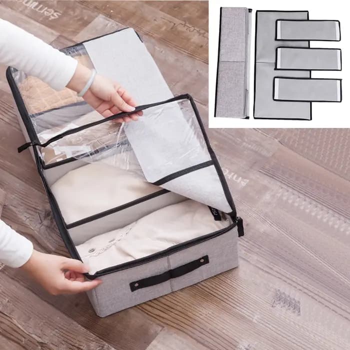 Boîte de rangement transparente pour chaussures, armoire à chaussures domestique peu encombrante, armoire à chaussures sous le lit, boîte de rangement anti-poussière pour chaussures et bottes