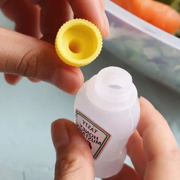 Mini bouteille à presser Sauce d'assaisonnement enfants dessin animé boîte à déjeuner accessoires de cuisine pour épices Bento petit récipient