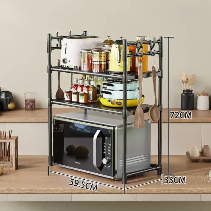 Rangement de cuisine multicouche T1 pour micro-ondes