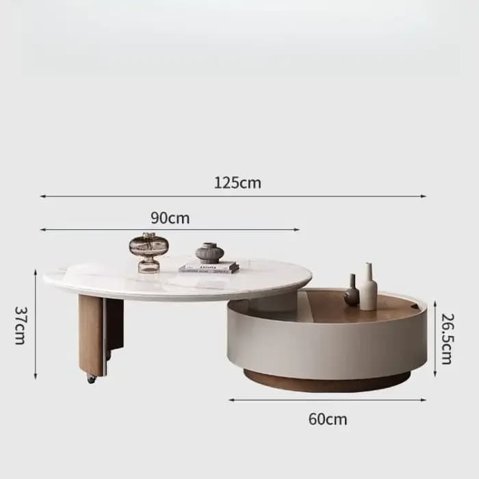 Cadre de rangement Table basse moderne clair organisateur ornements