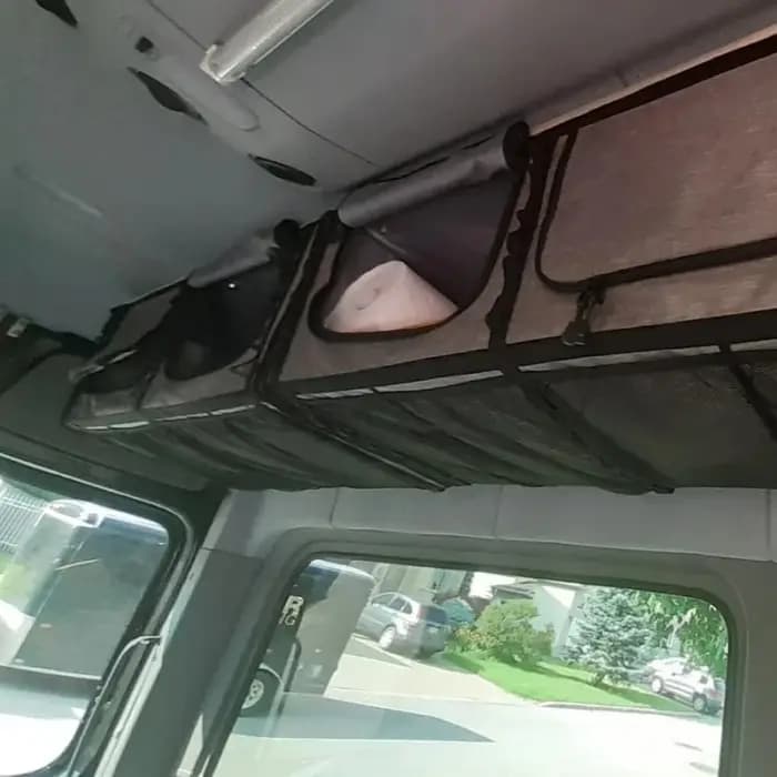 Grande boîte de rangement en feutre pour armoire de camping-car