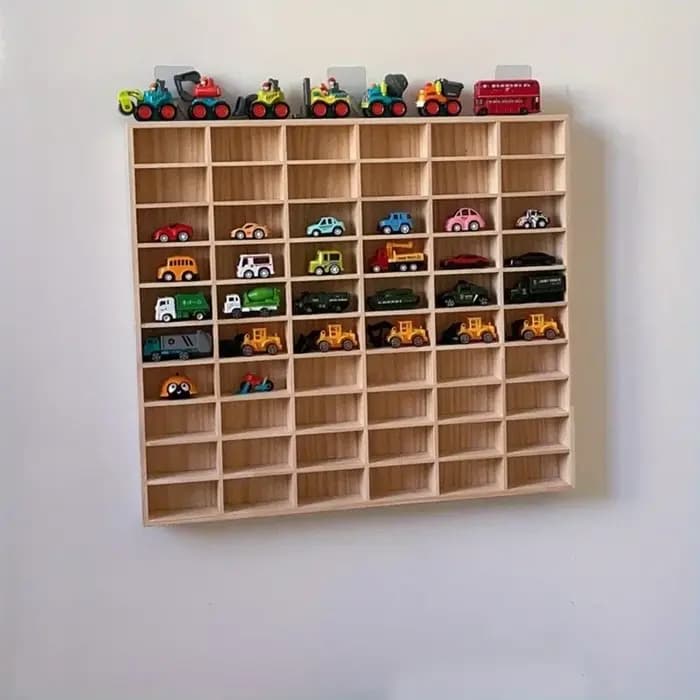 Boîte de rangement et de présentation multi-compartiments en bois