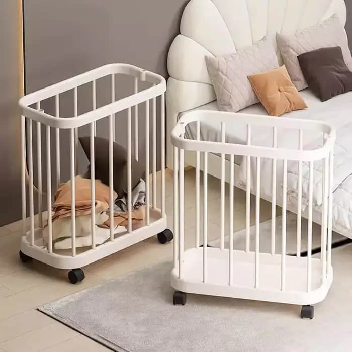 Panier de rangement multifonctionnel avec roulettes