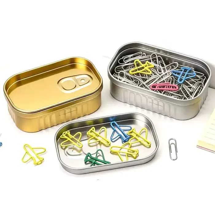 Lot de 5 boîtes de conserve vides pour sardines