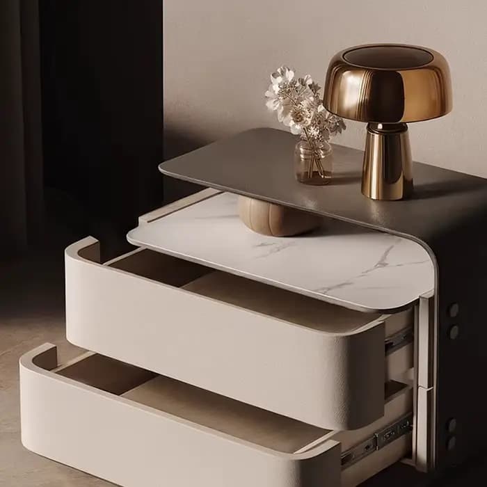 Tables de chevet au Design rustique avec tiroirs