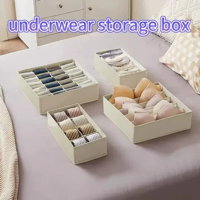 Tiroir organisateur de rangement de sous-vêtements chaussettes et soutien-gorge pantalons boîte