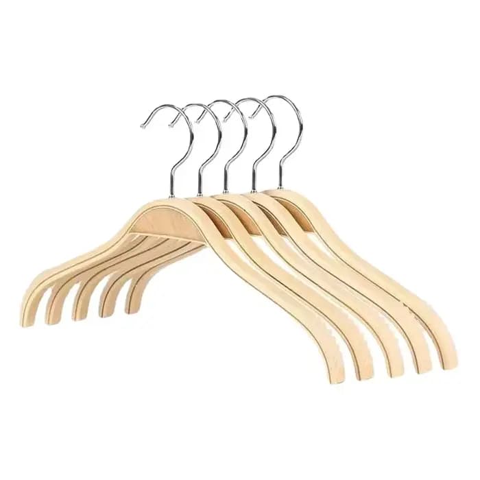 Cintre en bois massif, support de séchage de vêtements antidérapant pour vêtements, pantalons de mén