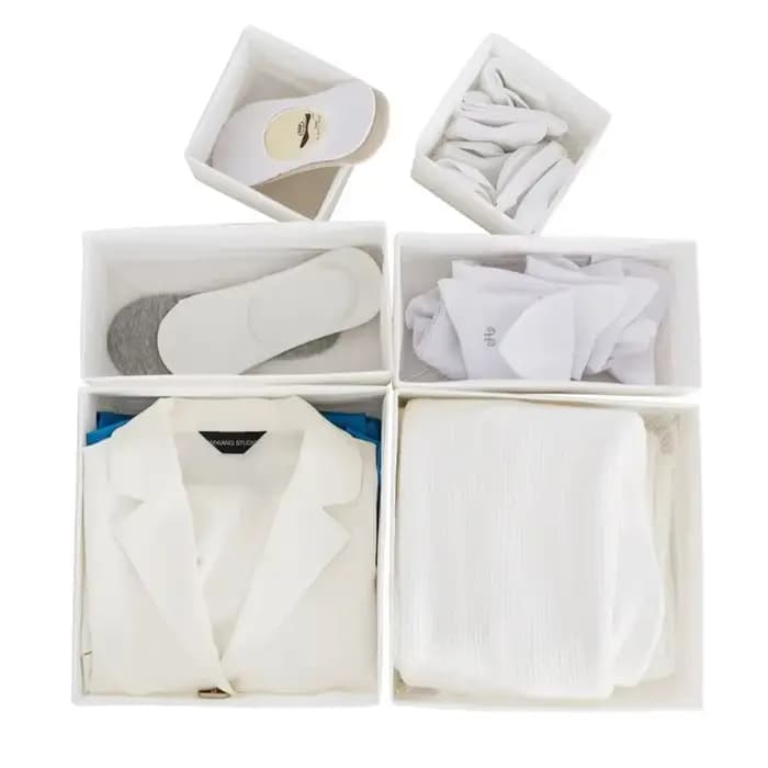 Oxford tiroir organisateur sous-vêtements soutien-gorge boîte de rangement pliable garde-robe conteneurs