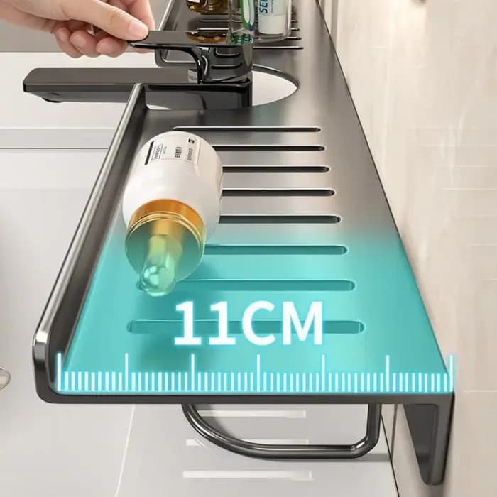Étagère de rangement verticale pour lavabo de salle de bain