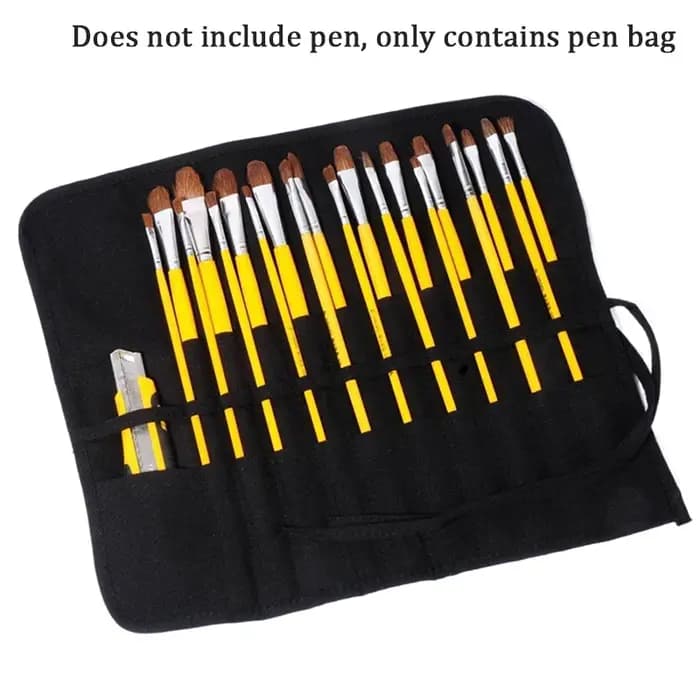 Sac de rangement portable pour pinceaux de peinture, sac de rangement en toile pour pinceaux de call
