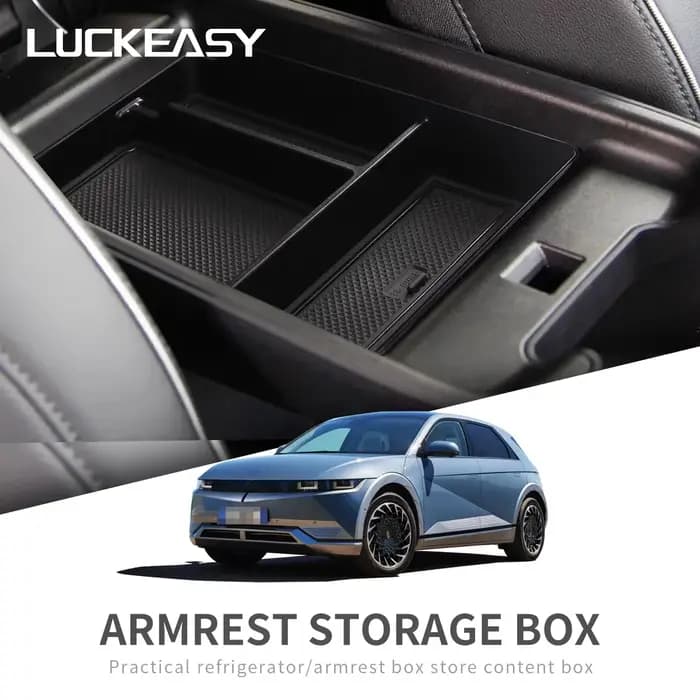 LUCKEASY pour Hyundai IONIQ 5 2022-2025 – Boîte de rangement pour accoudoir de voiture