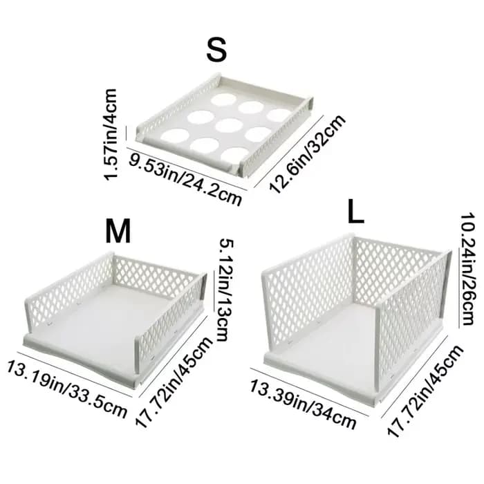 Étagère de rangement pour vêtements en plastique