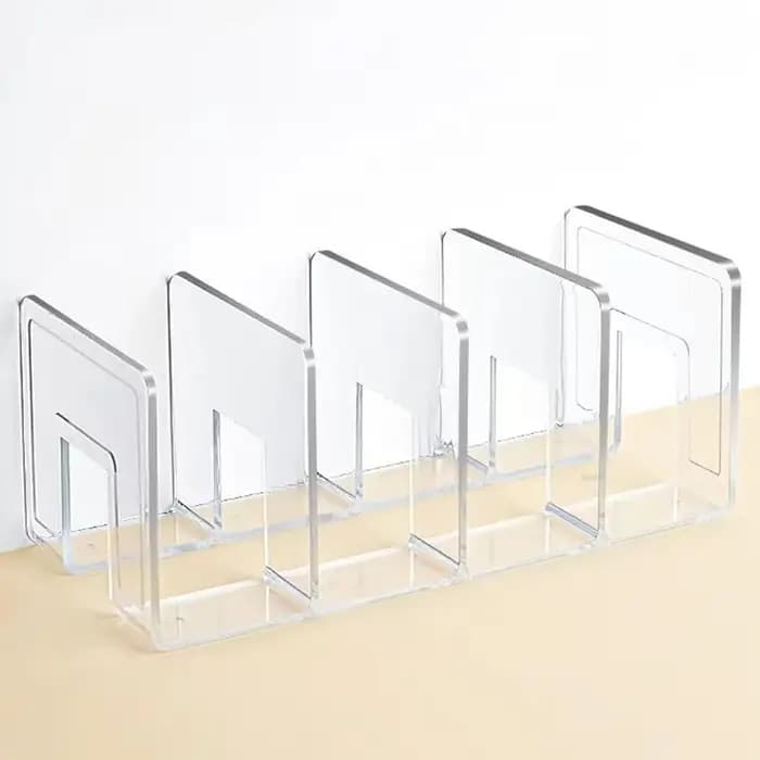 Support de rangement de livres à 4 compartiments