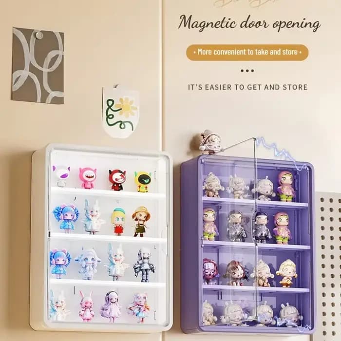 Boîte de rangement murale pour figurines d'action