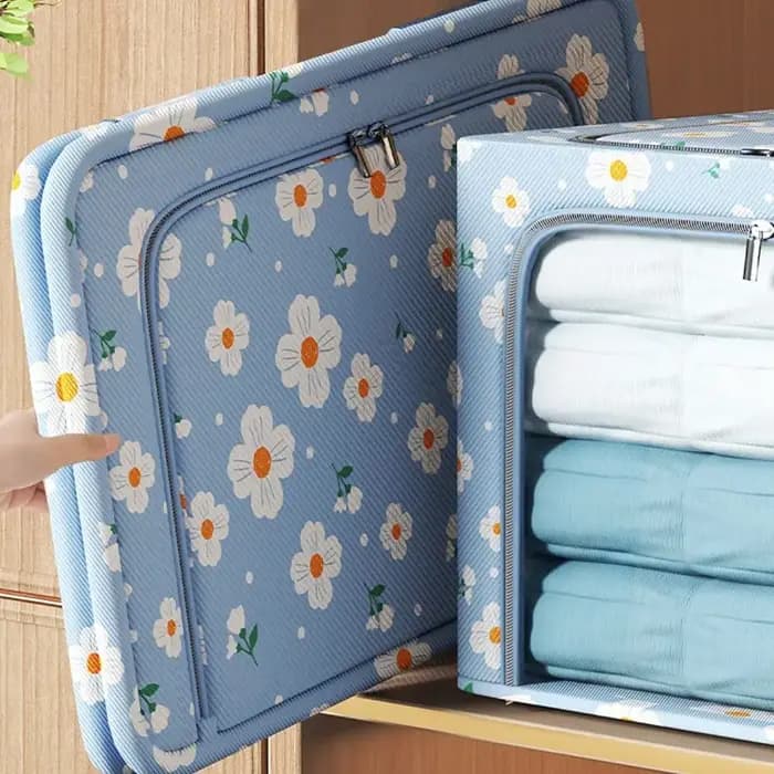 Boîte de rangement en tissu Oxford de grande capacité