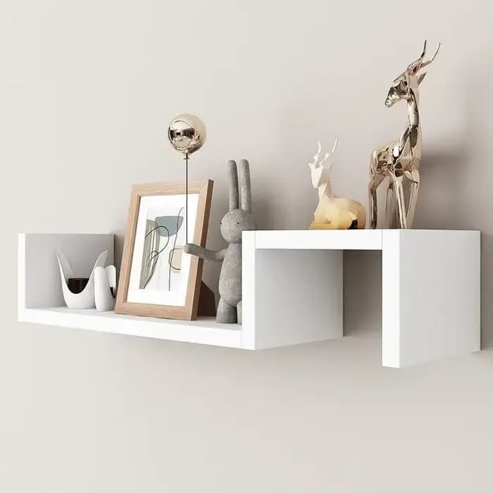Nouvelles étagères murales pour salon et chambre, avec des designs de grille simples, librement combinables et créatifs