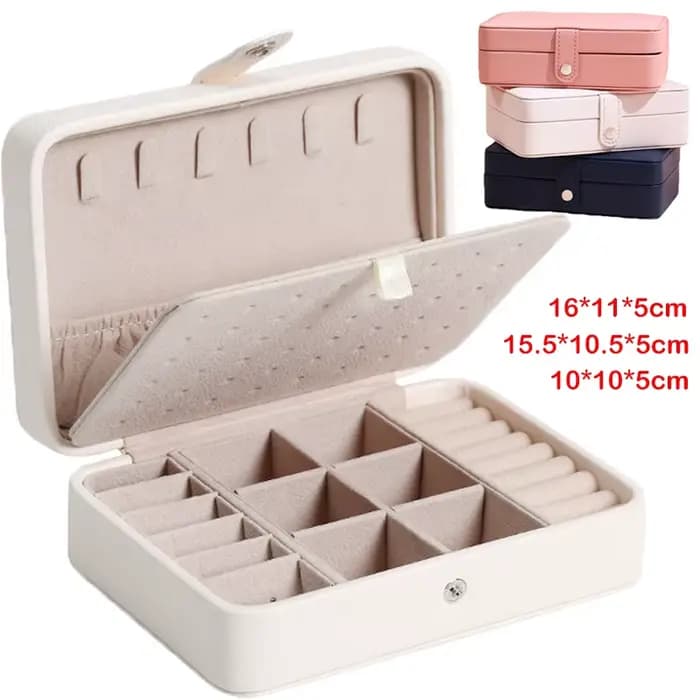 Boîte de rangement de bijoux Portable