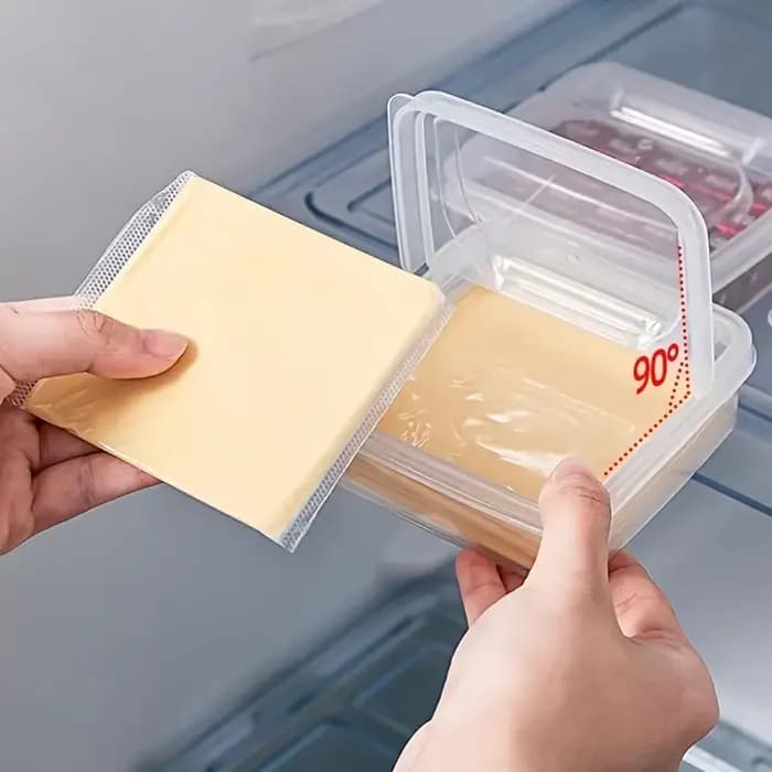 Récipient de fromage en tranches pour réfrigérateur