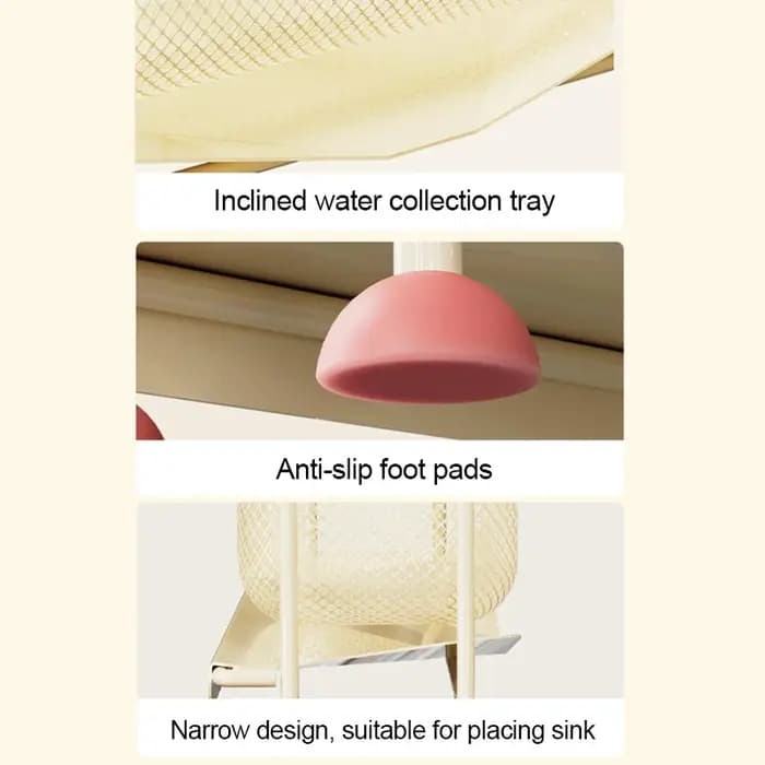 Macaron – support de rangement pour évier de cuisine