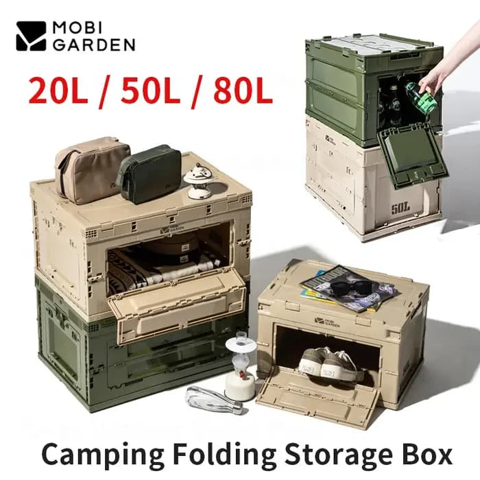 MOBI GARDEN-Boîte de Rangement Pliante Portable de Grande Capacité