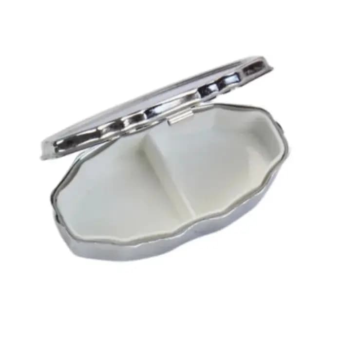 Boîte de rangement portable pour bijoux avec 2 compartiments - Boîte de voyage compacte, finition mé