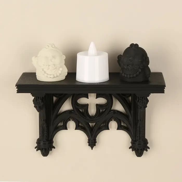 Étagère murale sculptée tête de bête style gothique transfrontalier pour rangement et décoration